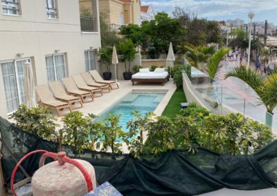 Ejecución 8 piscinas frente paseo Playa Fañabé