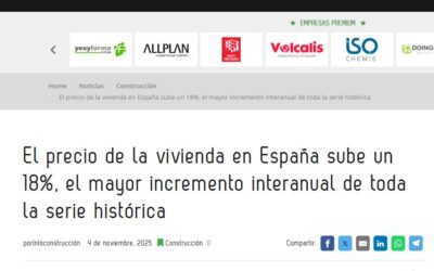 Aumento histórico del precio de la vivienda en España: qué está pasando
